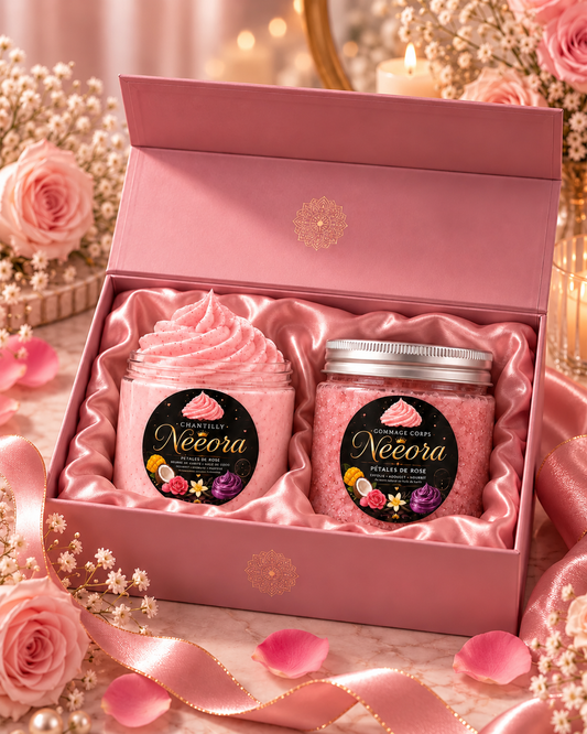 Coffret pétales de rose